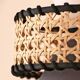 Wıcker Pendant Light, Rattan Lamp 22 cm, Light Fixture