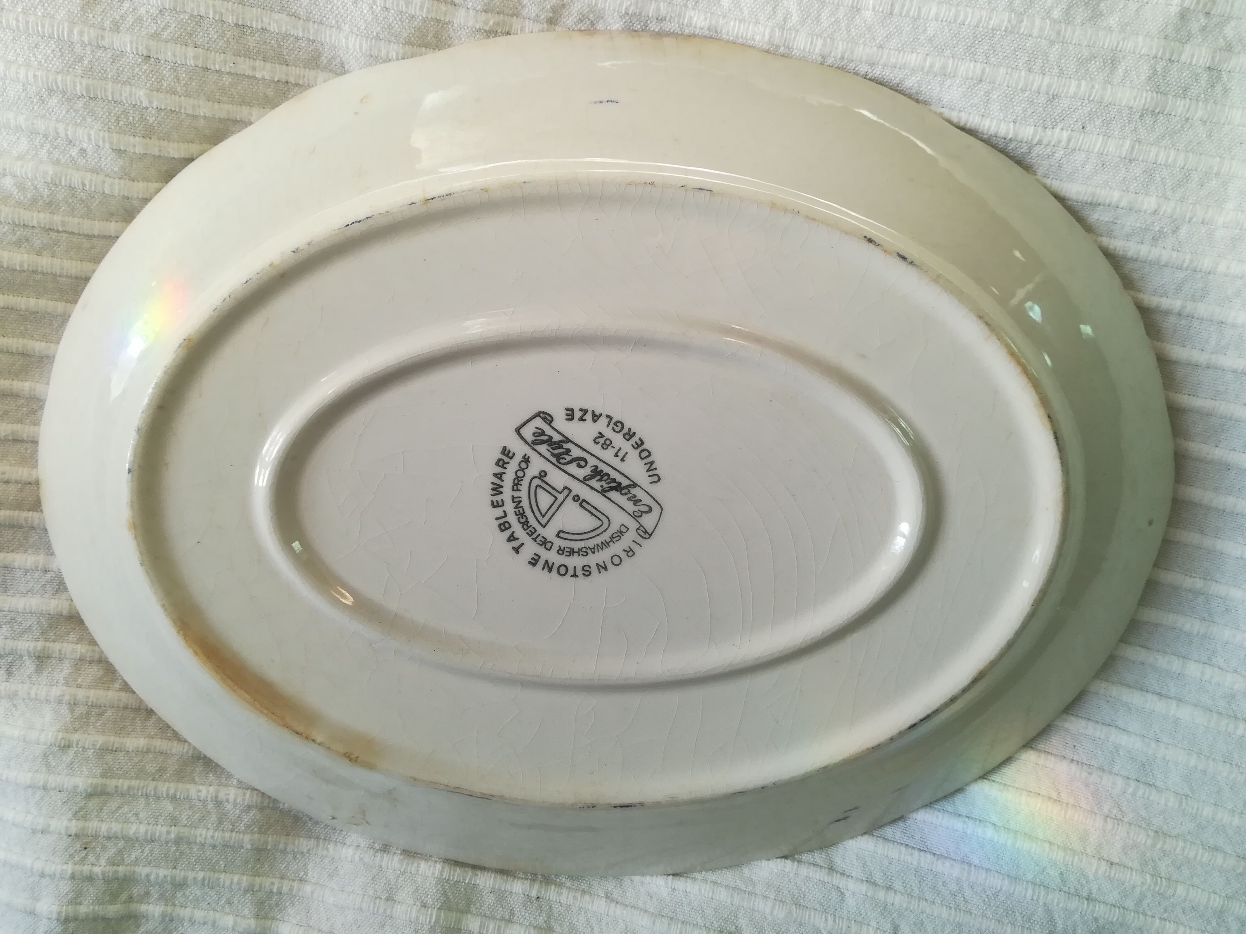 Oval English dish