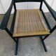 Rocking chair armchair braided black