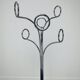 Coat rack 70's orange and chrome by Fase