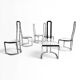 Ensemble de 6 chaises de salle à manger Allmilmö postmodernes, 1980
