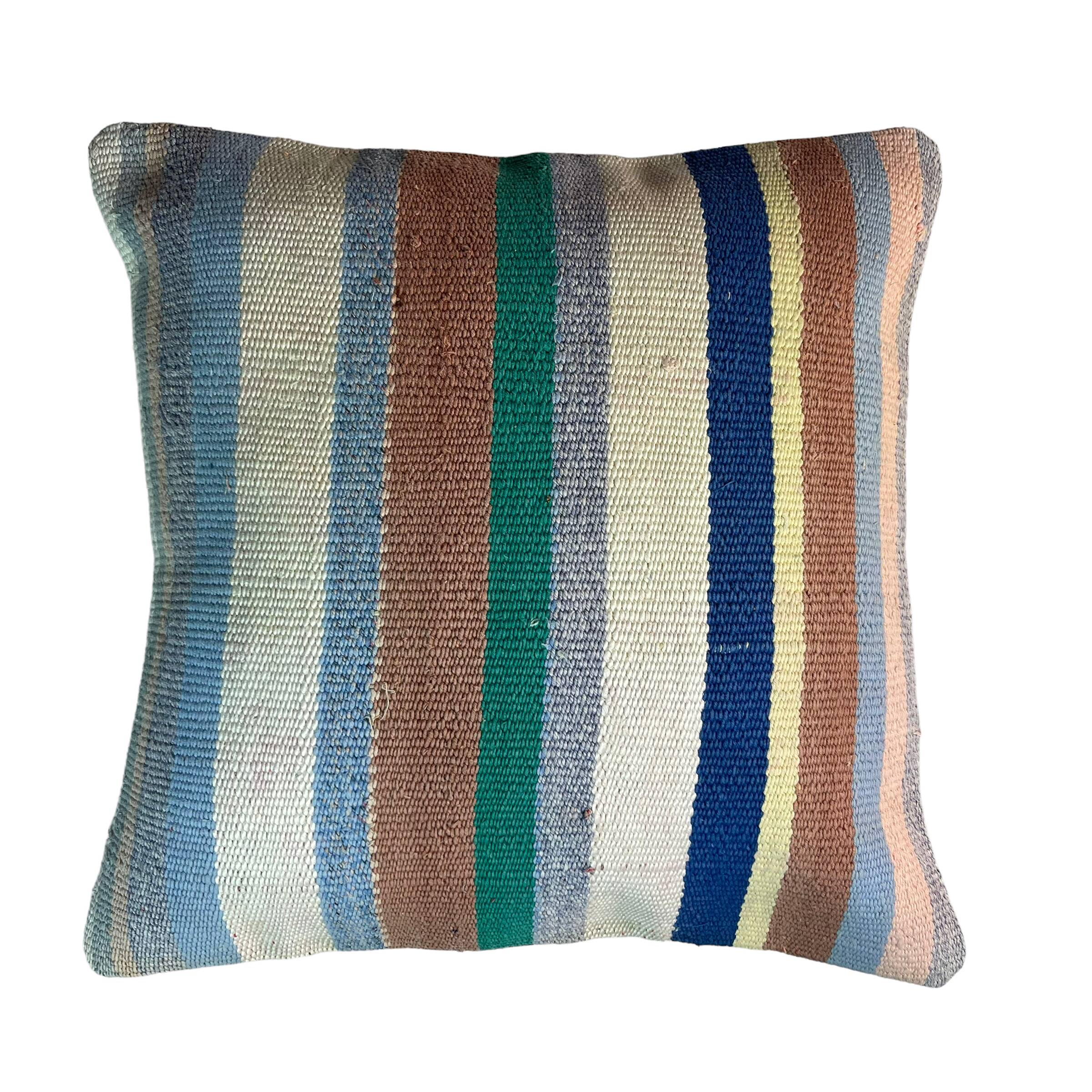 Vintage turkish kilim cushion cover , 45 x 45 cm