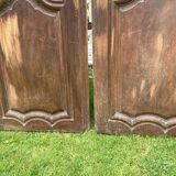 Paire de portes d'armoire ancienne à restaurer