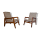 Lot 2 designer reconstruction rest armchairs from the 50s Free-Span / Guariche vintage