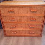 PierImport 4-drawer rattan chest of drawers