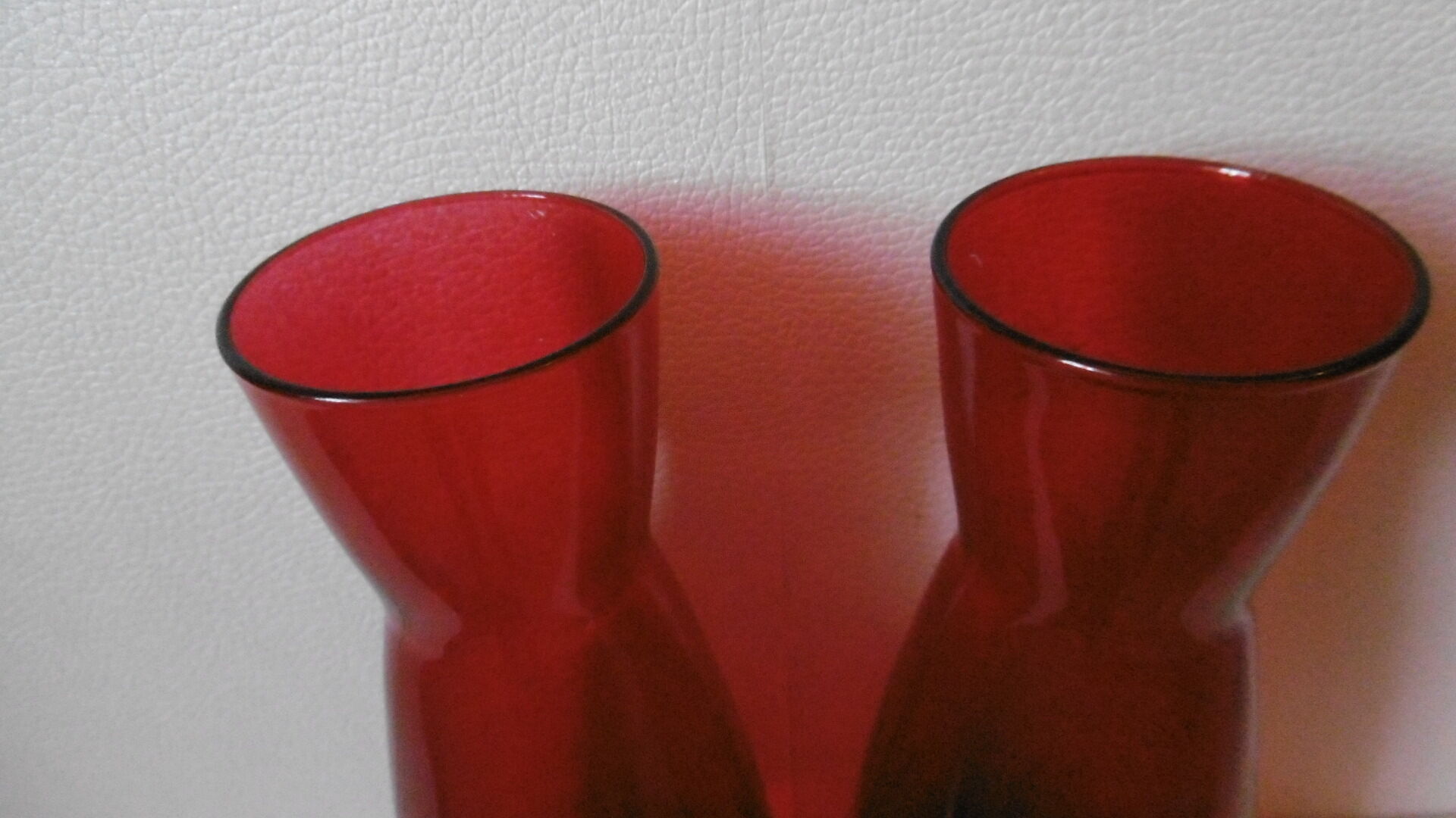 Red vases