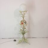 Flower Bouquet Pastel Floor Lamp 1960s Vintage Italian Sheaf Of Wheat Midcentury