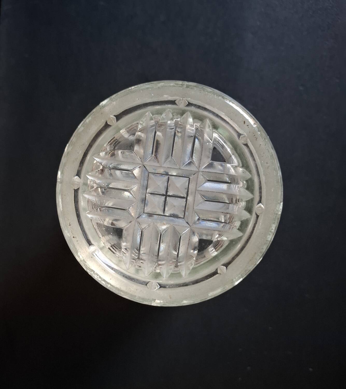 Vintage crystal large vase