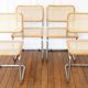 4 Cesca B32 Breuer Chairs Made in Italy - Seat caning redone