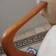 Vintage armchair 50s 60 velvet beige champagne
