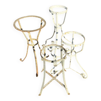 Ensemble de 4 portes plantes/pots d'extérieur