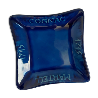 blue ashtray Saint Clément publiciataire Cognac Martel 1715