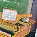 40's painting "The piano"