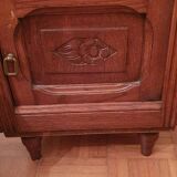 Bedside table with marble top