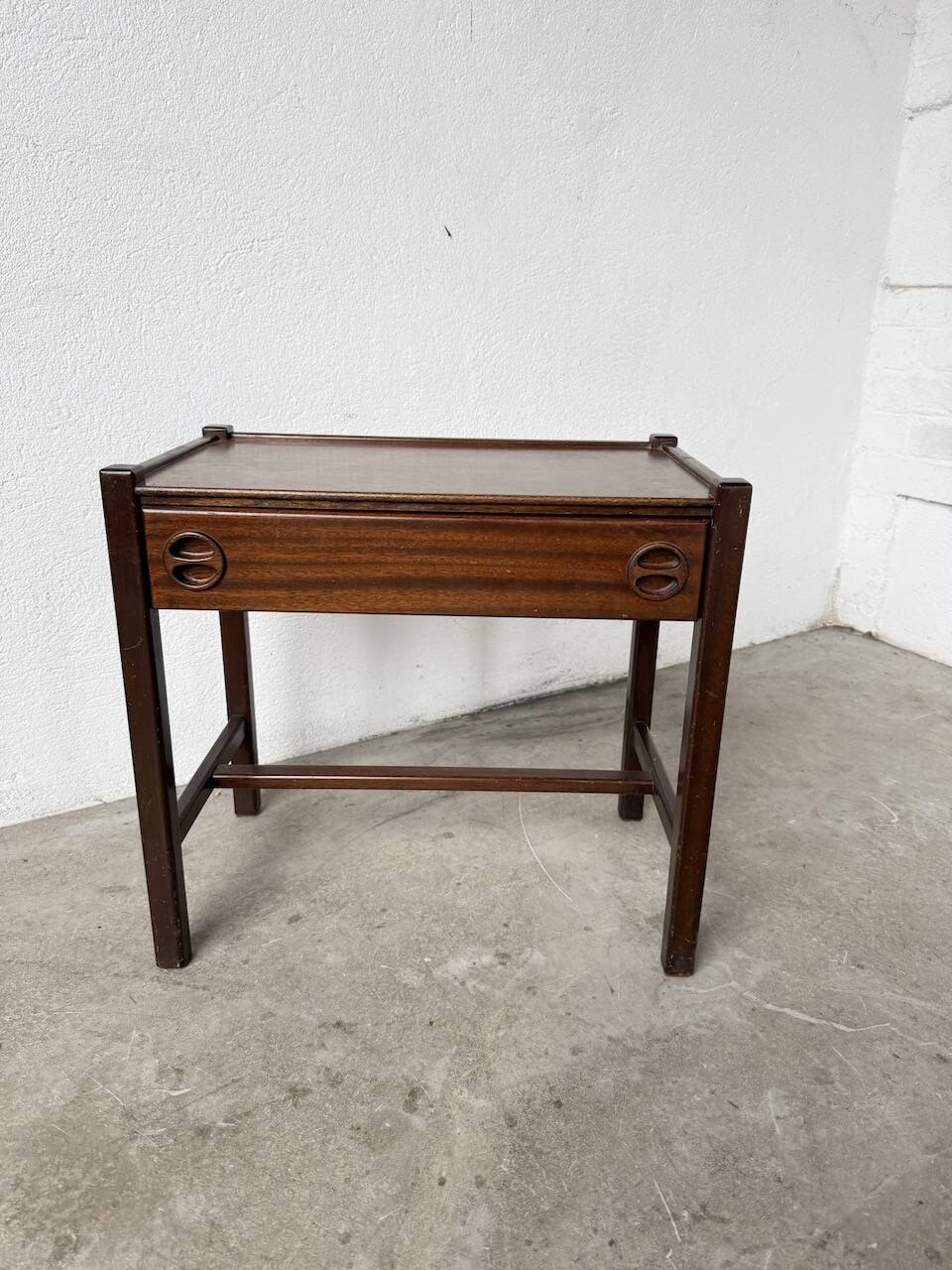 Jacques Hauville bedside table Roche Bobois mahogany