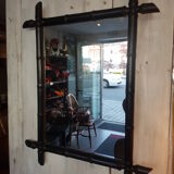 Black bamboo mirror 57x72cm