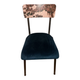 Suzie chair with printed backrest and velvet seat - Les Gambettes