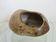 Ceramic pocket emptier, signed