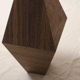 Brancusi endless column inspired pedestal table, real walnut