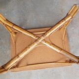 Rattan coffee table, vintage 60s