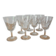 Set of 7 Baccarat Côte d'Azur wine glasses