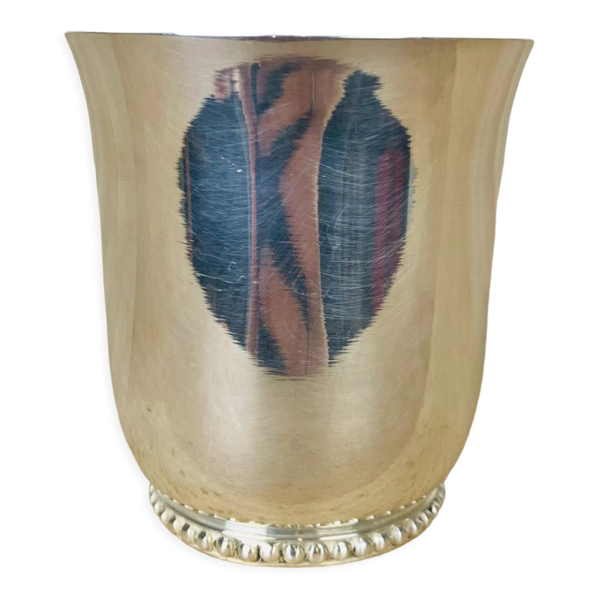 Timbale Ercuis en métal argenté
