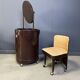 Silvi vanity table on wheels and chair from Studio Kastilia, 1970s, set of 2