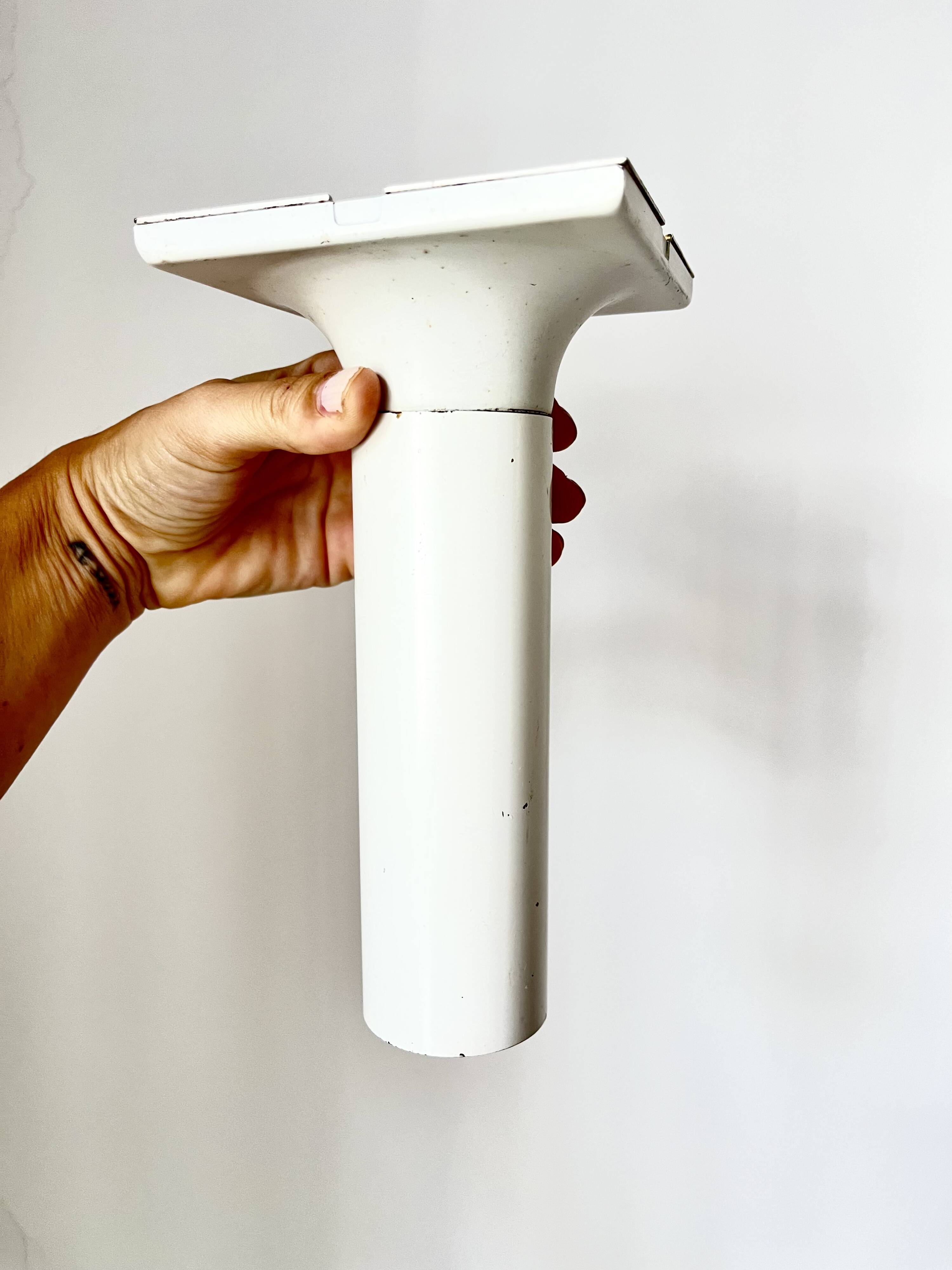 Vintage White Metal Wall/Ceiling Lamps by Rolf Krüger for Staff, 1970s Germ