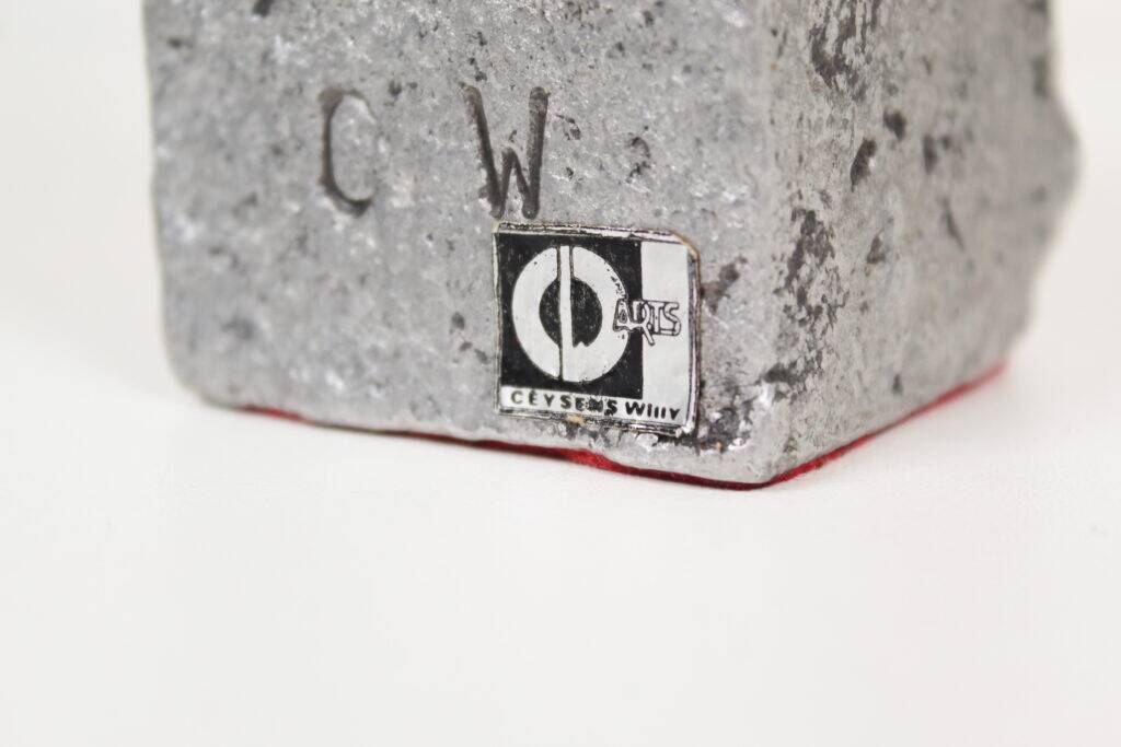 Brutalist aluminum sculpture by Willy Ceysens, Belgium 1980s