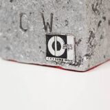 Brutalist aluminum sculpture by Willy Ceysens, Belgium 1980s