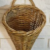 Cornucopia rattan basket