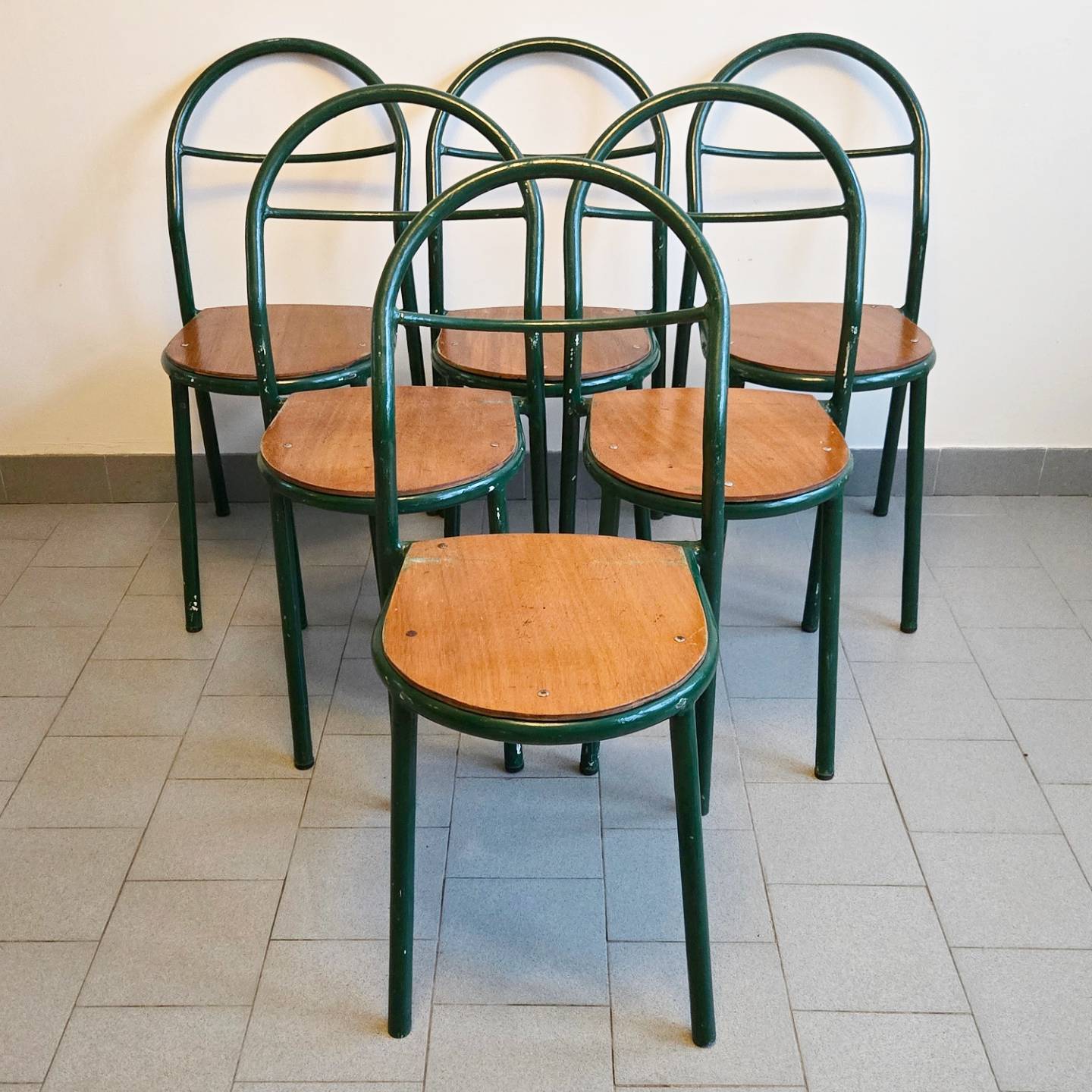 Set of 6 vintage Mobilor 1950 chairs