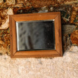 Small rectangular mirror, bevelled glass 30x24cm