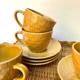 Glazed stoneware cups