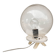 Space Age lamp with spherical bubble glass shade, Germany 1970s.