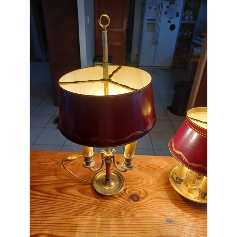 2 Empire style bouillotte lamps
