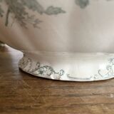 iron earth fruit bowl, old vegetable dish with poppies, Choisy le Roi