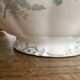 iron earth fruit bowl, old vegetable dish with poppies, Choisy le Roi