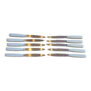 Ensemble de 10 couteaux - table inox