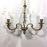 Bronze chandelier with 2 lights