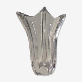 Vase cristal signé Daum France taille et poid imposants