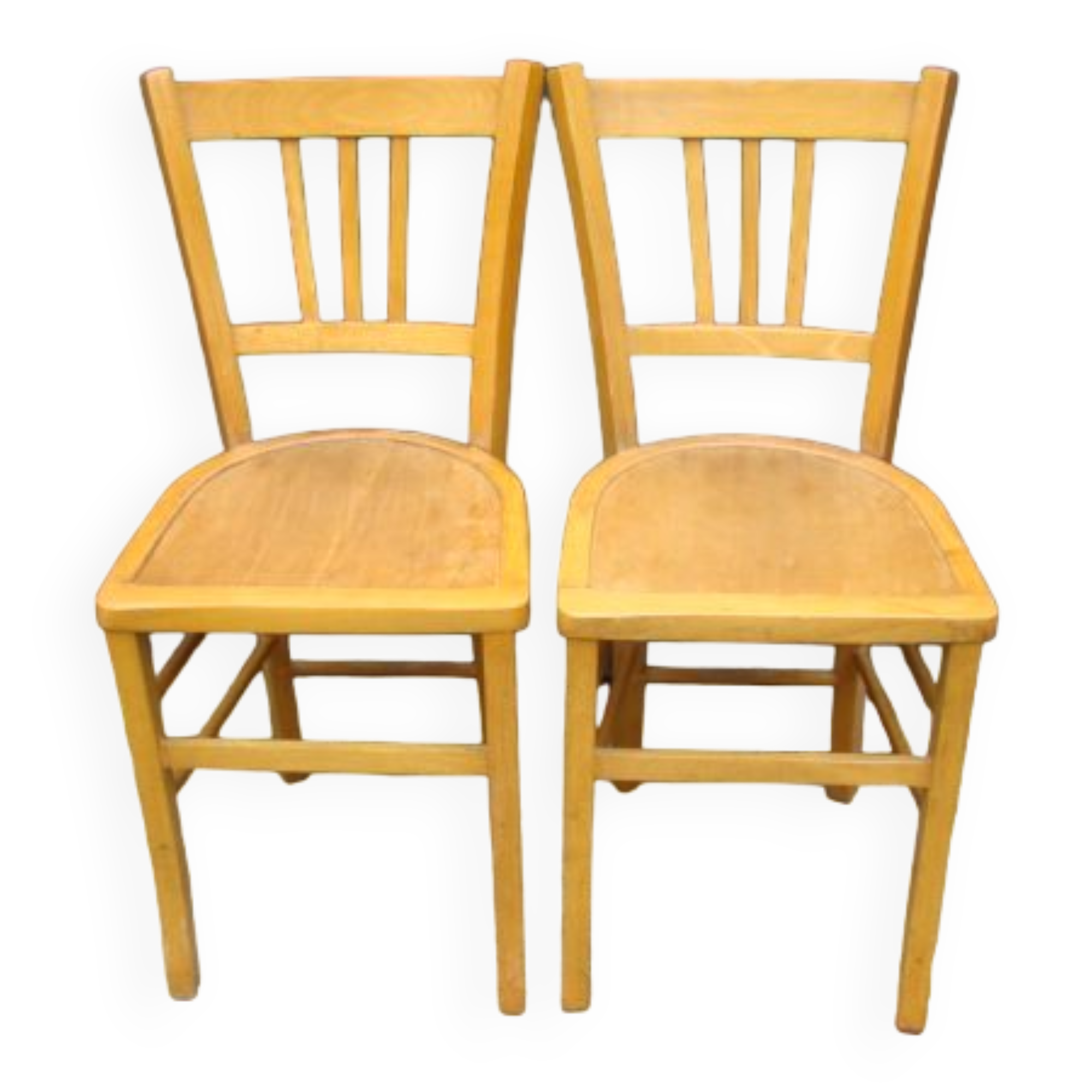 Pair of antique bistro chairs