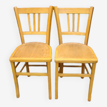 Pair of antique bistro chairs