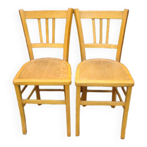 Paire de chaises bistrot anciennes
