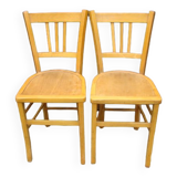 Paire de chaises bistrot anciennes