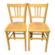 Pair of antique bistro chairs