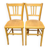 Paire de chaises bistrot anciennes