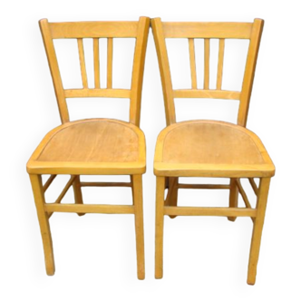 Pair of antique bistro chairs