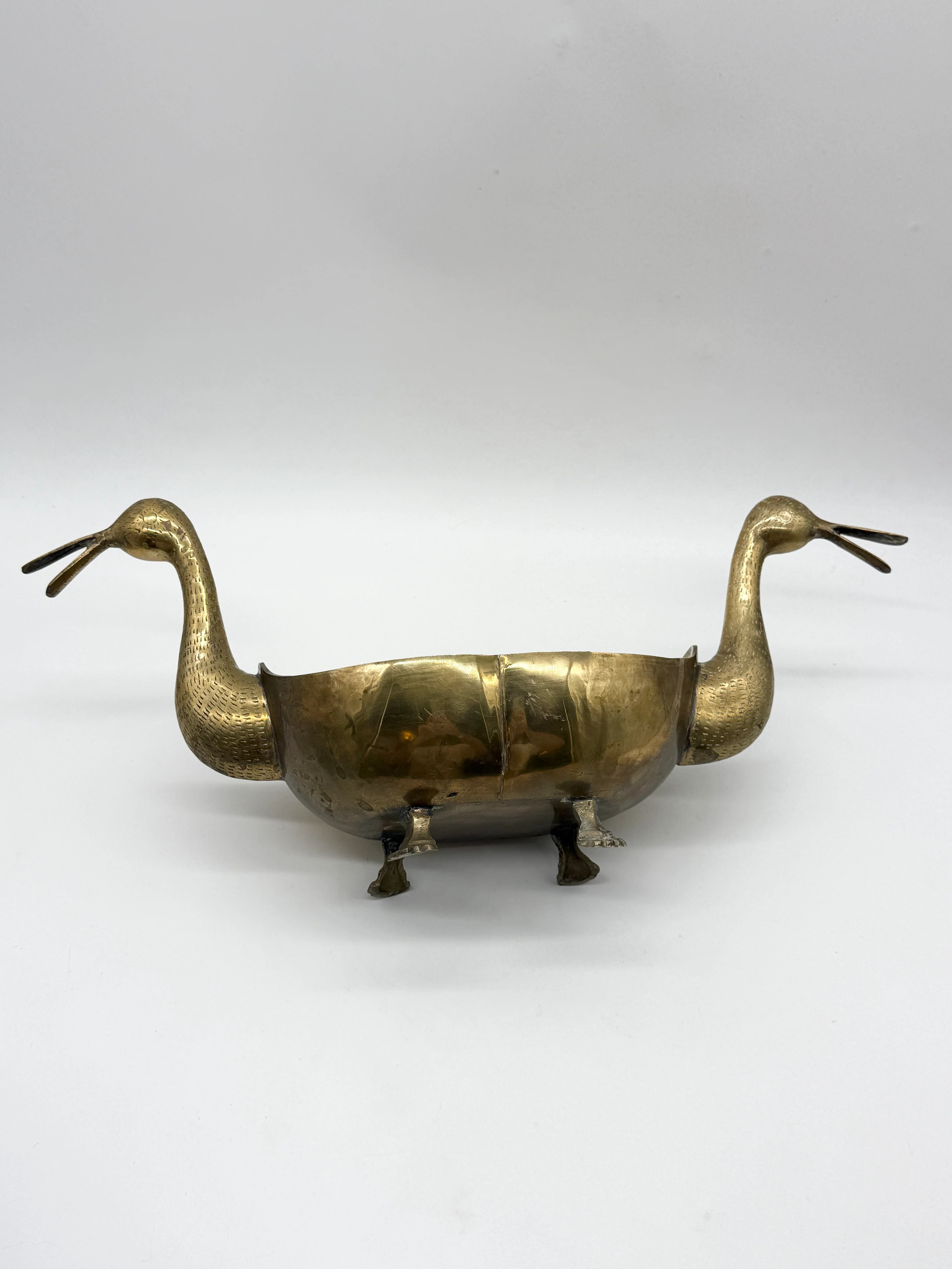 Table centre "ducks" in brass – circa 1950s