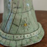 Glazed stoneware sculpture "The Guardians of Hearts"